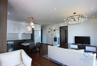 Beautiful and bright apartment for rent in the heart of Tay Ho district, Ha Noi